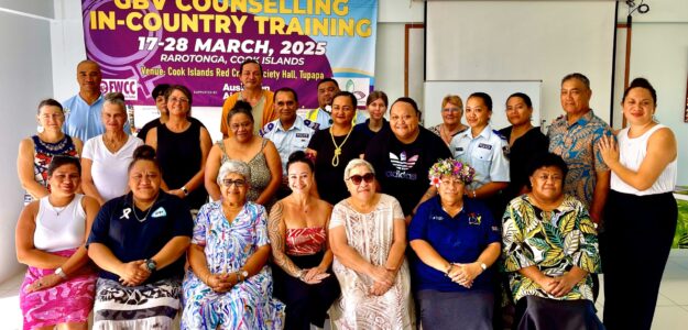 Intensive two-week training by FWCC on Gender, Violence Against Women and Girls, Human Rights, and Counsellor Training starts in Cook Islands 