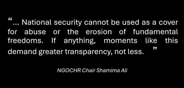 NGO Coalition on Human Rights STATEMENT